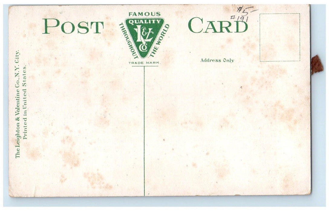 c1910 Bird's Eye View North Station Streetcars Boston Massachusetts MA Postcard