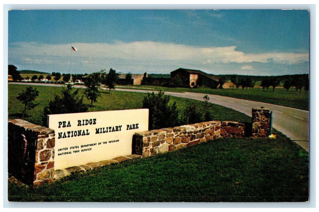 c1960 Visitor Center Pea Ridge National Military Park Garfield Arkansas Postcard