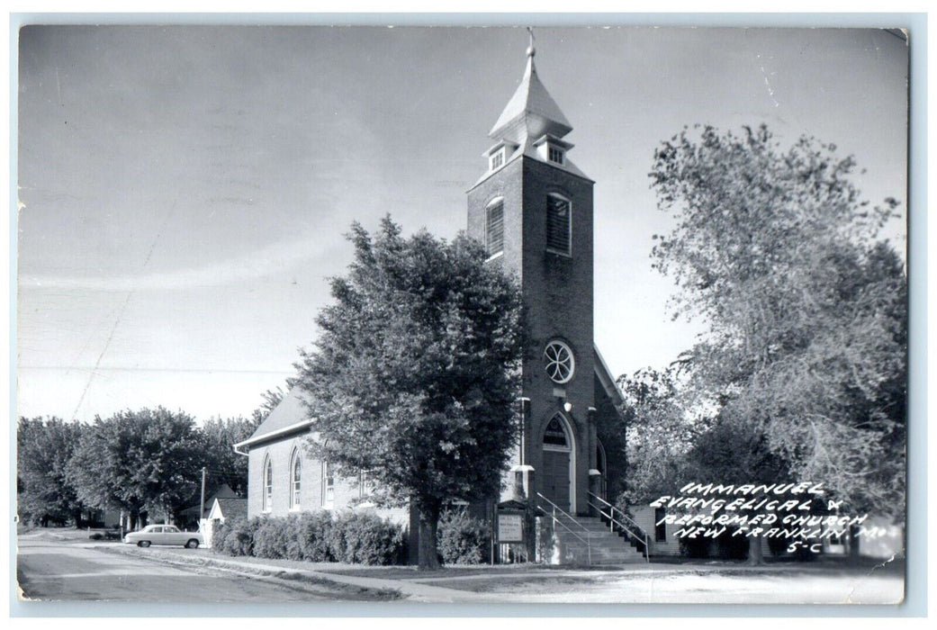 1959 Immanuel Evangelical Reformed Church New Franklin OH RPPC Photo Postcard