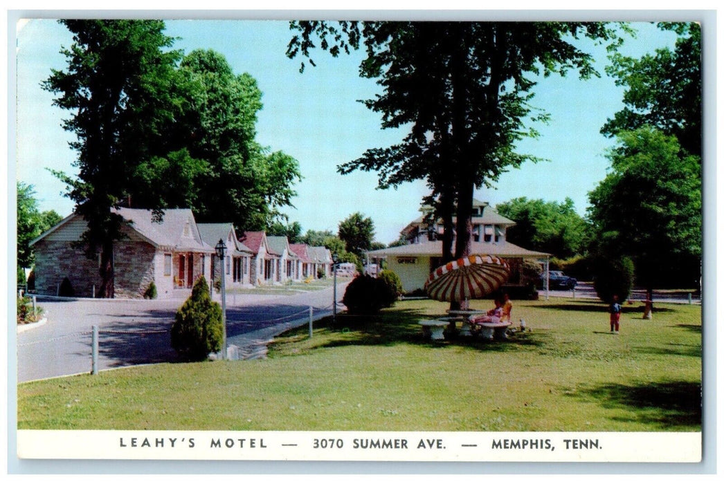 c1950's Leahy's Motel Summer Avenue Memphis Tennessee TN Vintage Postcard