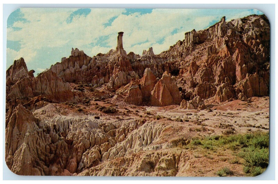 c1960 Colorful Formations Hell's Half Acre Great Depression Wyoming WY Postcard