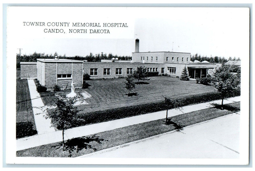 1971 Towne County Memorial Hospital Cando North Dakota ND RPPC Photo Postcard