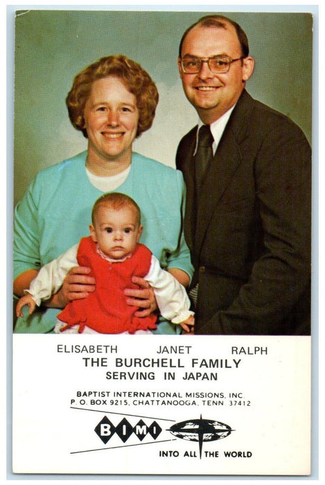 The Burchell Family Christian Missionary Japan Unposted Vintage Postcard