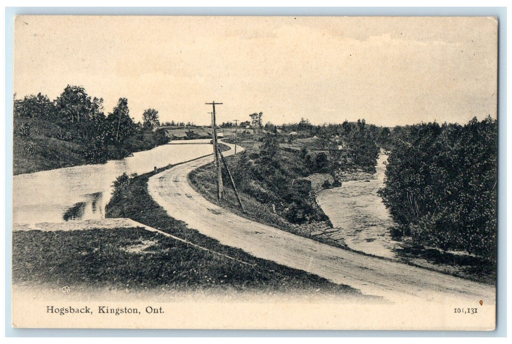 c1905 Scene at Hogsback Kingston Ontario Canada Antique Unposted Postcard