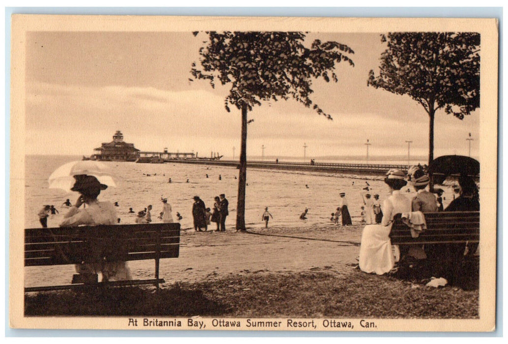 c1930's At Britannia Bay Ottawa Summer Resort Ottawa Ontario Canada Postcard
