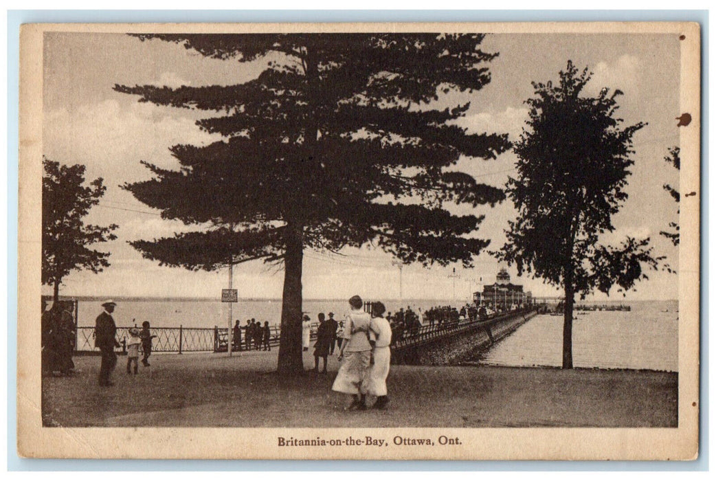 1916 Britannia-on-the-Bay Ottawa Ontario Canada Posted Antique Postcard