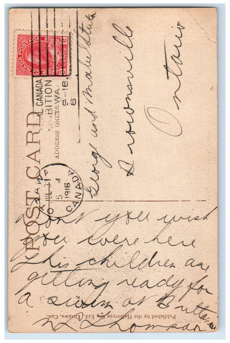 1916 Britannia-on-the-Bay Ottawa Ontario Canada Posted Antique Postcard
