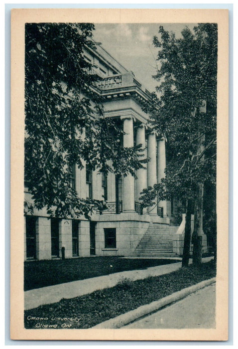 c1920's Ottawa University Ottawa Ontario Canada Unposted Antique Postcard