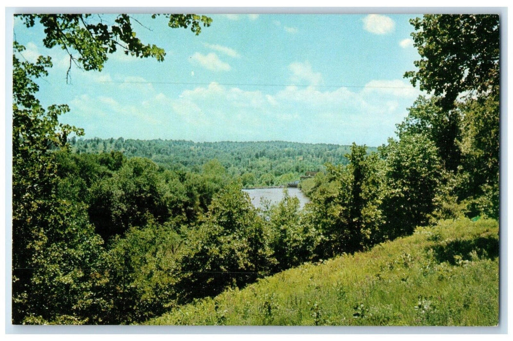 c1960 McClelland Park Overlooking Shoal Creek High Bank Joplin Missouri Postcard