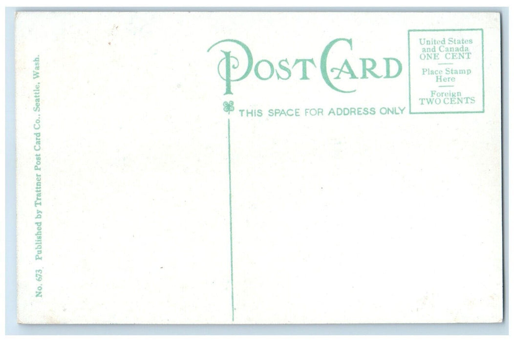 c1910 Cobb Building Fourth University Sts. Exterior Seattle Washington Postcard