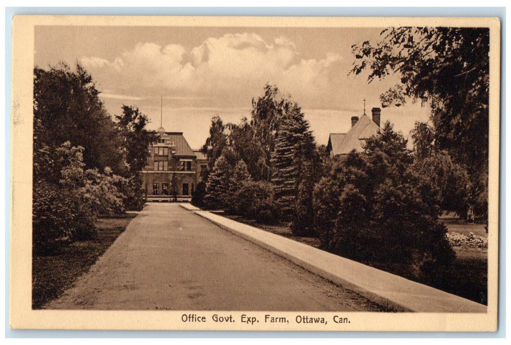 1912 Office Government Exp. Farm Ottawa Ontario Canada Posted Postcard