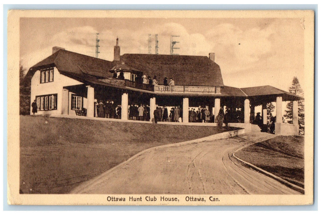 1912 Ottawa Hunt Club House Ottawa Ontario Canada Antique Posted Postcard