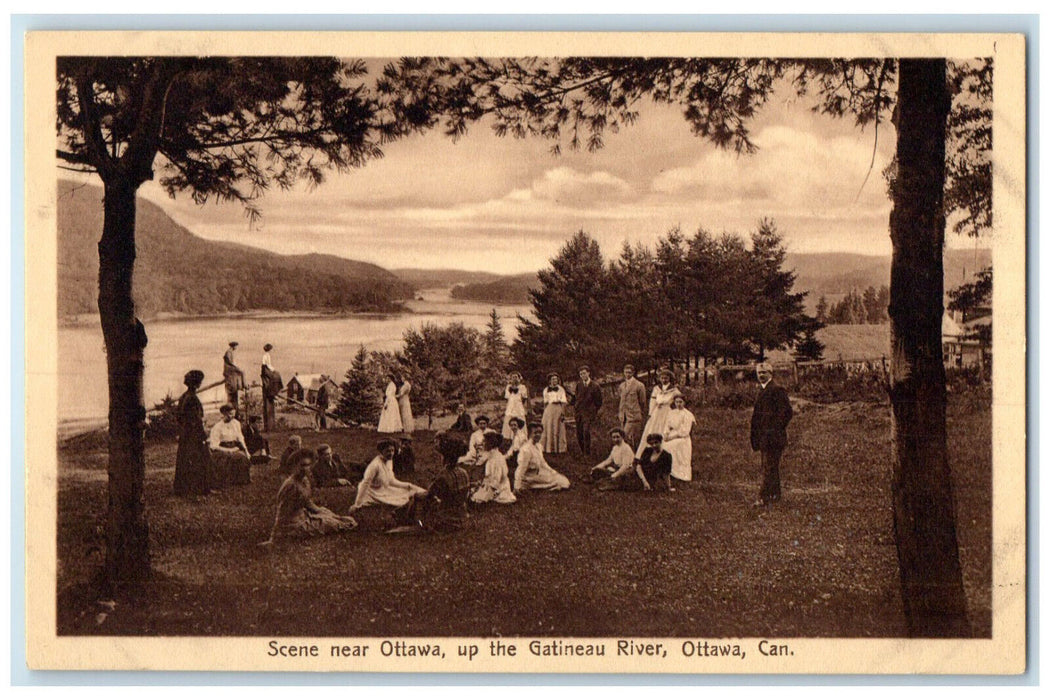 c1940's Scene Near Ottawa Up The Gatineau River Ottawa Canada Postcard