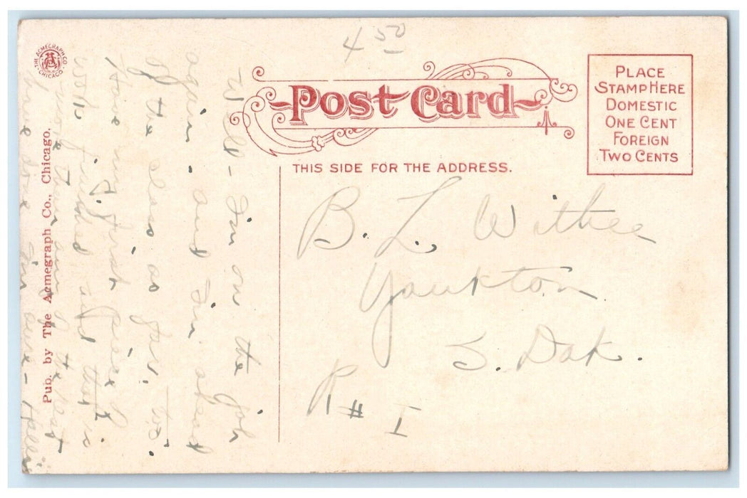 c1910 Scene Along Iowa River Country Club Lake Iowa City Iowa Vintage Postcard