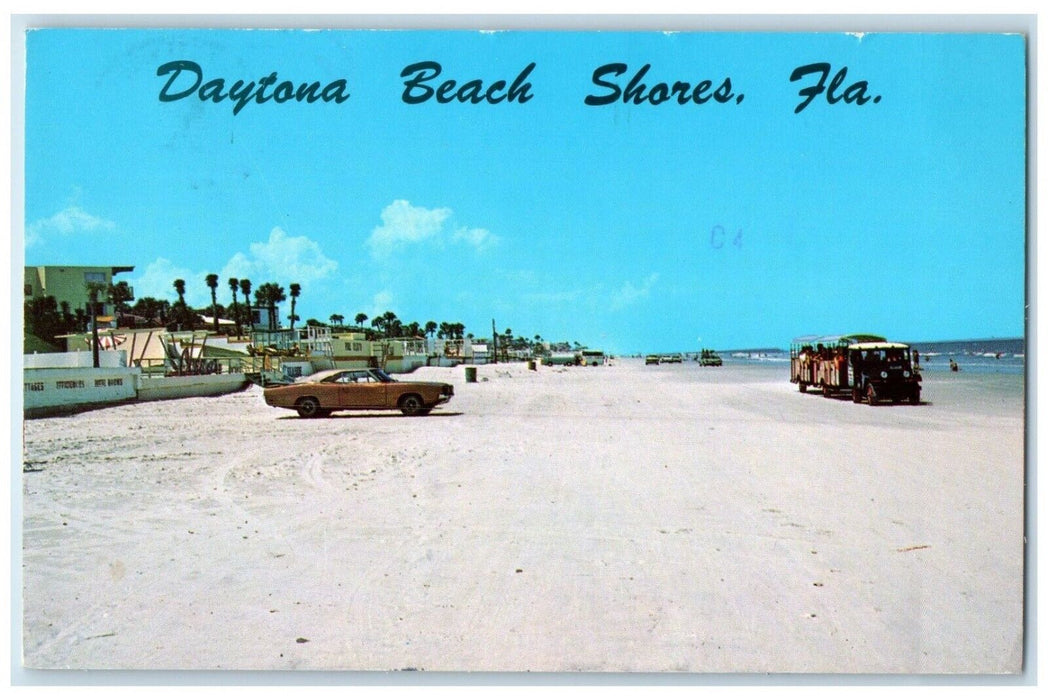 1976 Ocean Front Classic Cars Daytona Beach Shores Florida FL Vintage Postcard