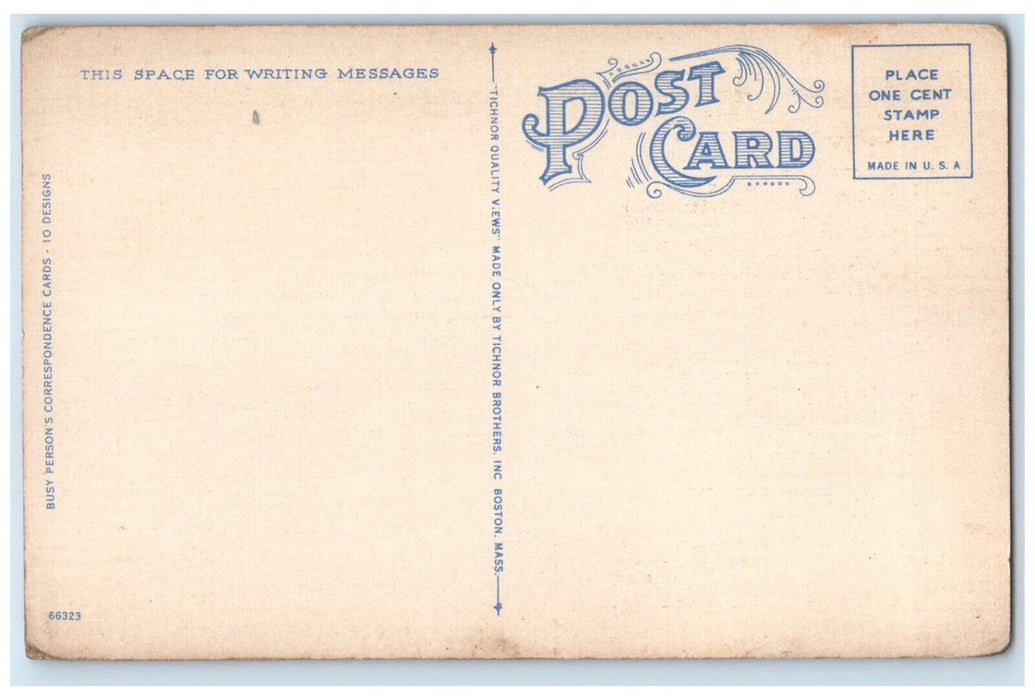 c1940 Busy Person Correspondence Card Greetings From Fairbury Nebraska Postcard