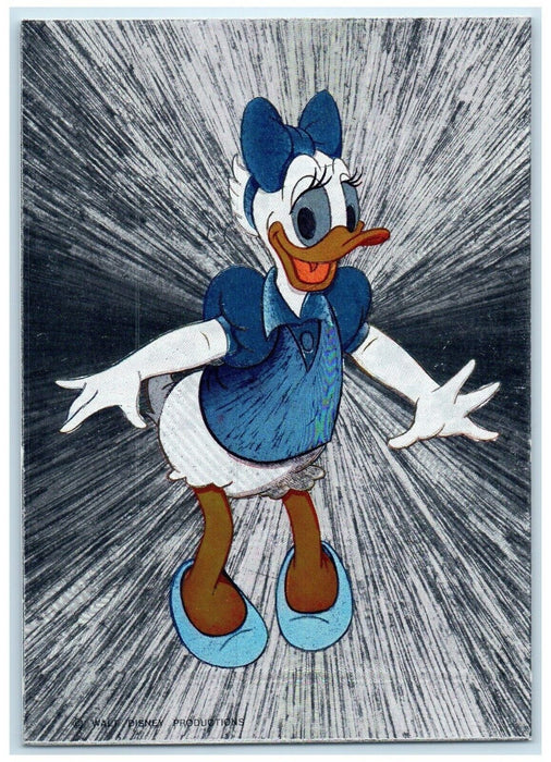 Dufex Daisy Duck Metallic Disney Character The Walt Disney Vintage Postcard