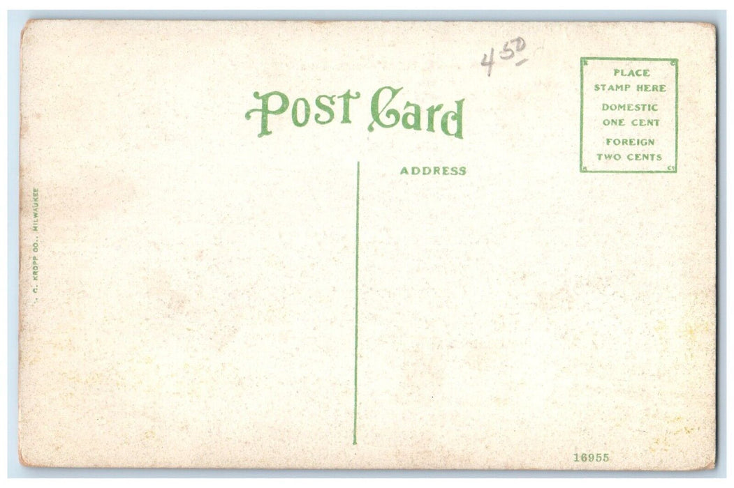 c1910 Main Building Iowa State Hospital Mt. Pleasant Iowa IA Vintage Postcard