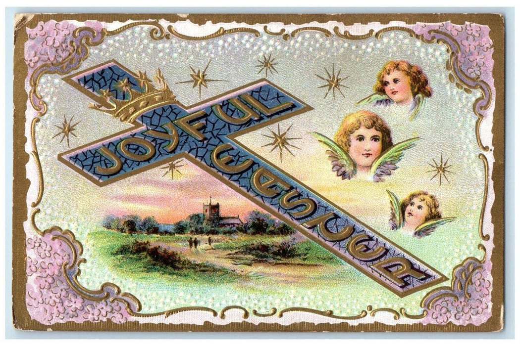 c1910's Easter Holy Cross Angels Head Enfield Nova Scotia NS Canada Postcard