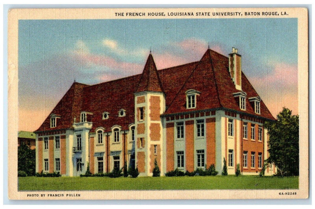 1940 French House Louisiana State University Baton Rouge Louisiana LA Postcard