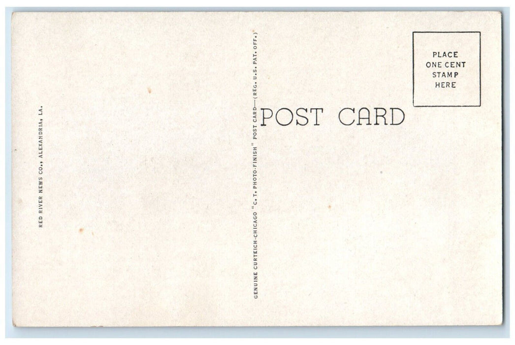 c1940 Beauregard Parish Court House De Ridder Louisiana Vintage Antique Postcard
