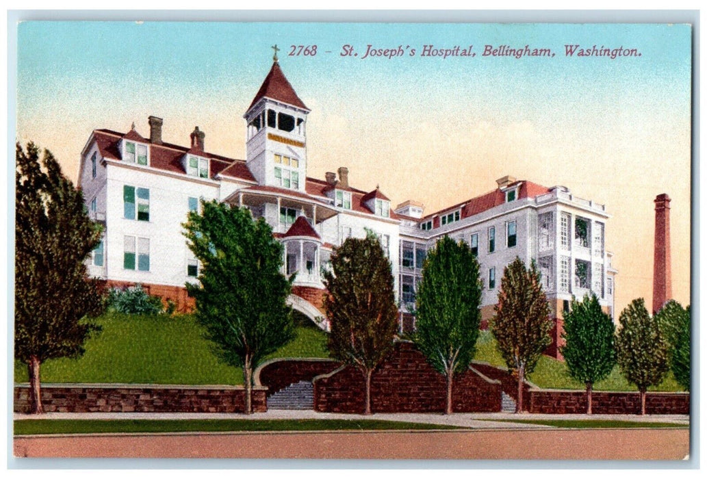 c1910's St. Joseph's Hospital Bellingham Washington WA Unposted Antique Postcard