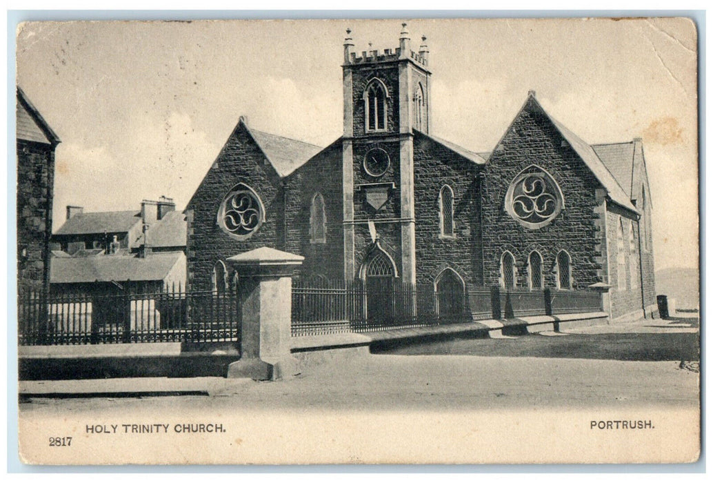 1908 Portrush Holy Trinity Church Northern Ireland Posted Antique Postcard