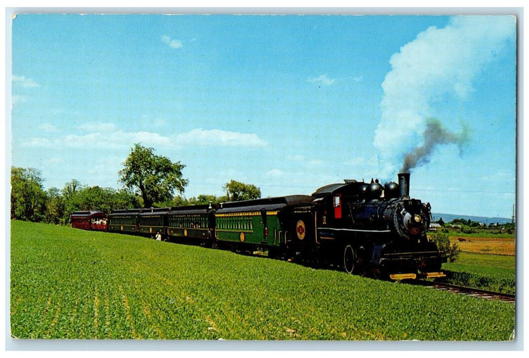 c1960 Strasburg Railroad Locomotive Train Road To Paradise Pennsylvania Postcard