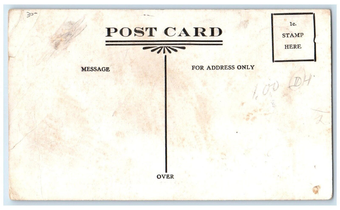 c1910 Peters Weatherbird School Shoes Boys Girls Advertising Antique Postcard