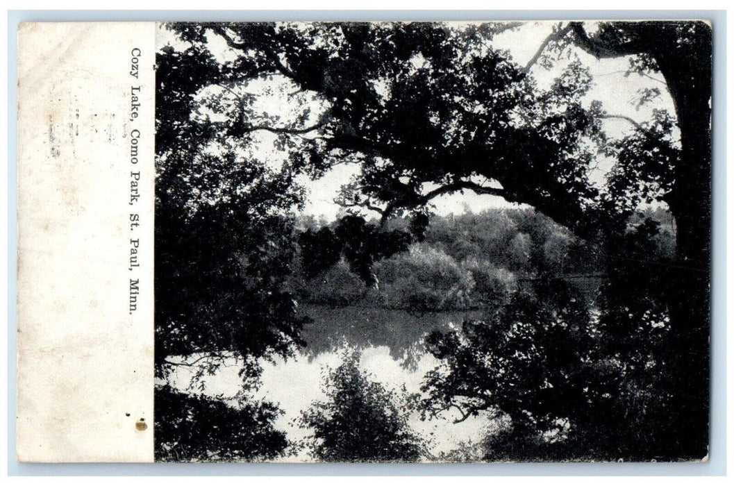 1908 Cozy Lake Como Park St Paul Minnesota MN Vintage Antique Posted Postcard
