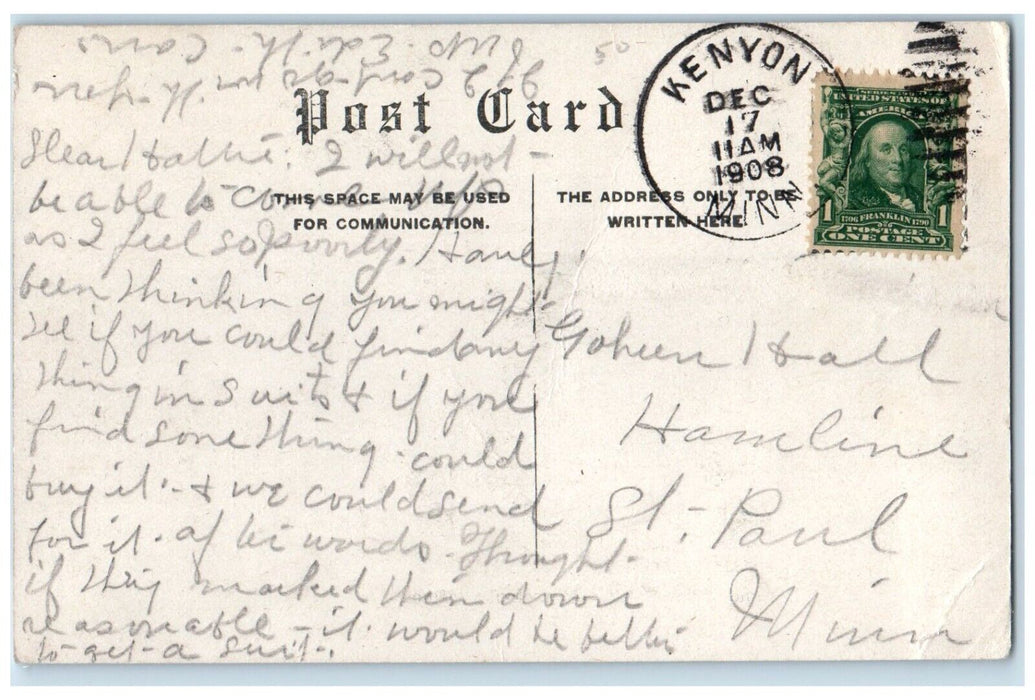 1908 Good Old Summer Time Lake Minnetonka Minnesota MN Vintage Antique Postcard