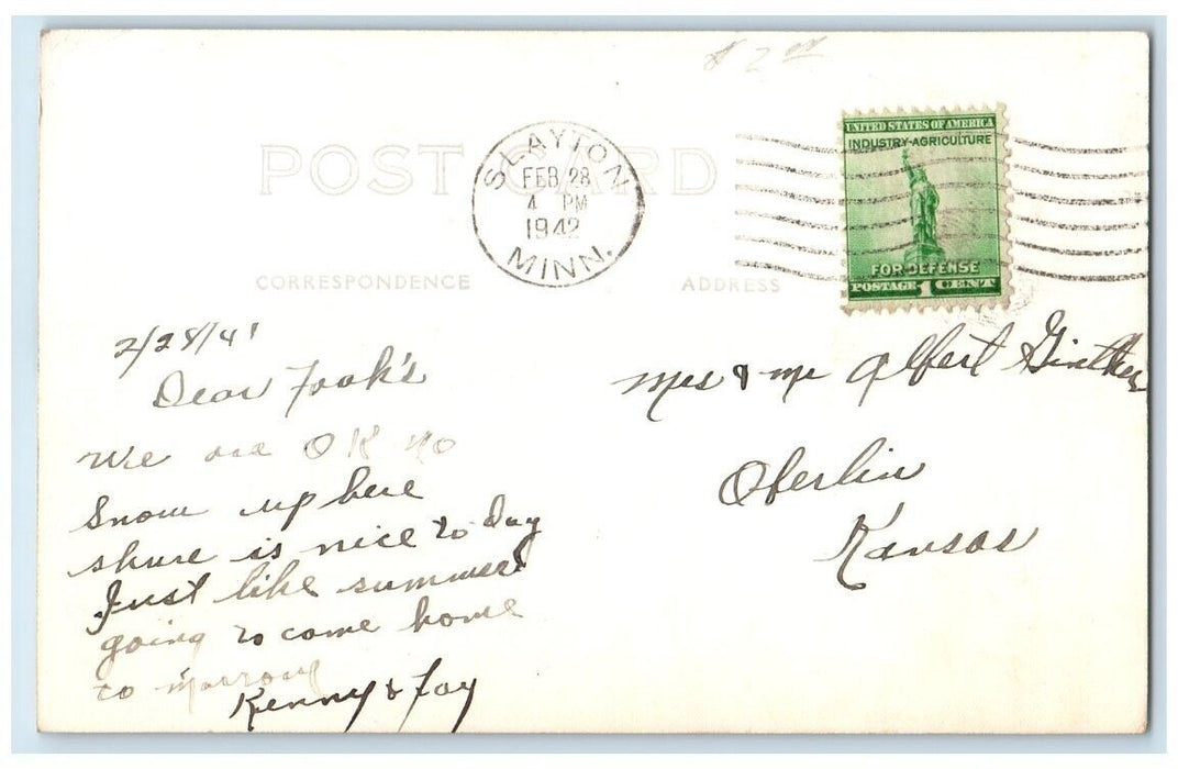 1942 Lake Shetek State Park Boat View Slayton Minnesota MN RPPC Photo Postcard