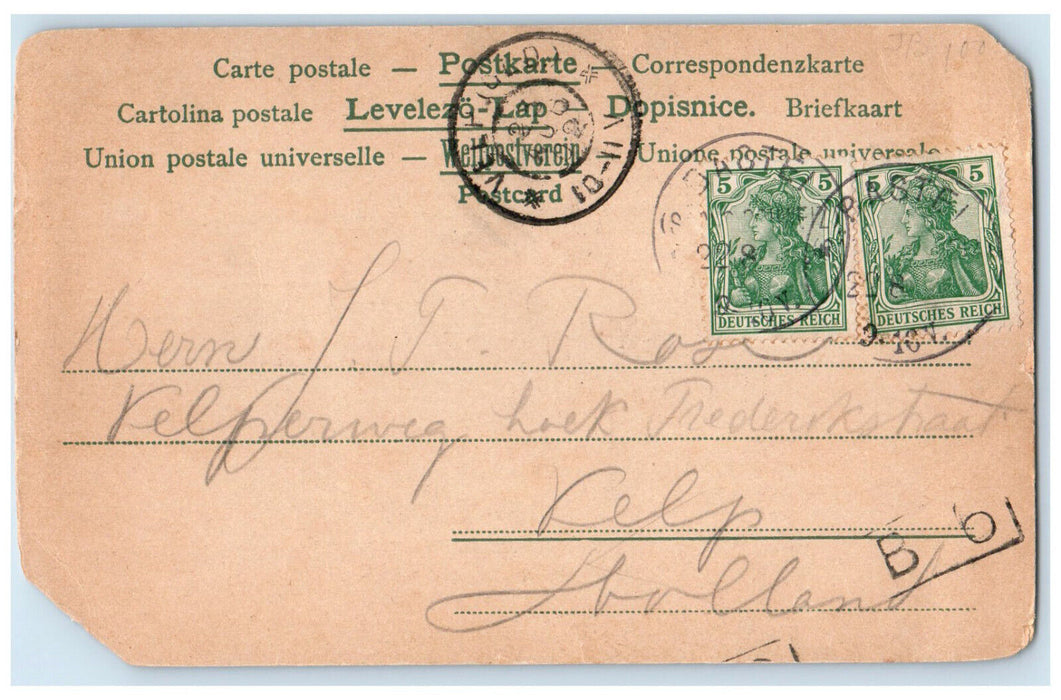 c1905 Rocky Formation Basteifelsen Sachs Switzerland Posted Antique Postcard