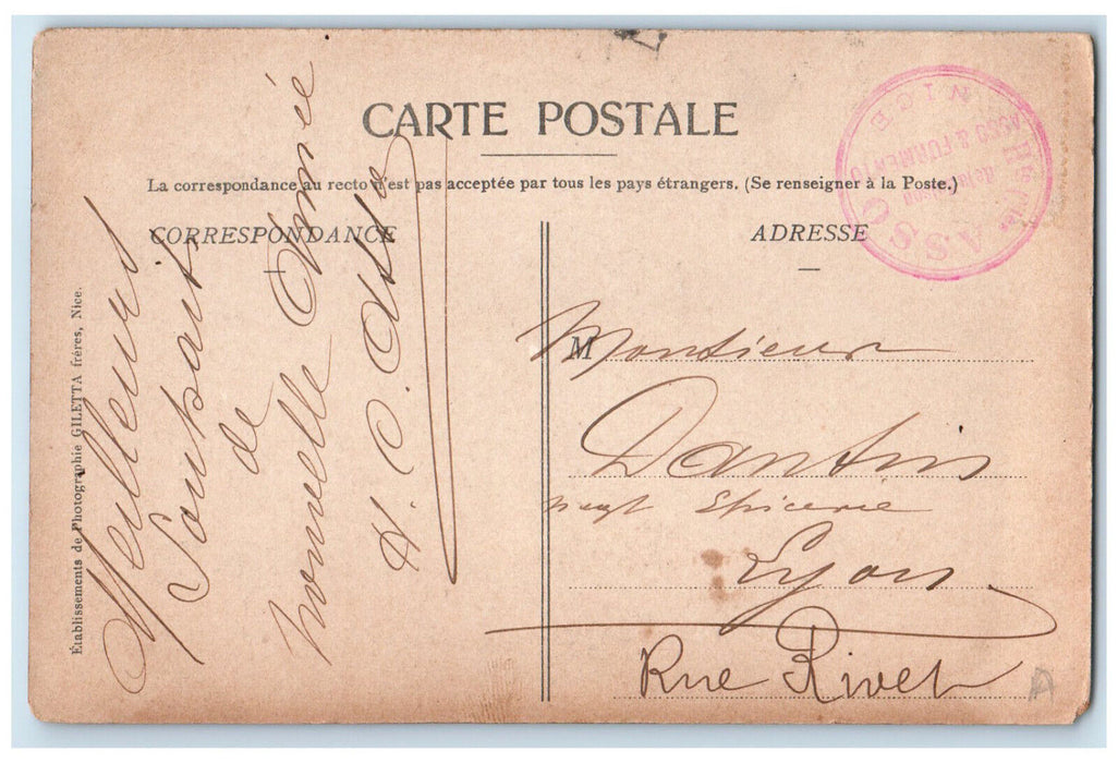 c1910 The Gueillette Of Olives On The Cote-D'Azur France Antique Postcard