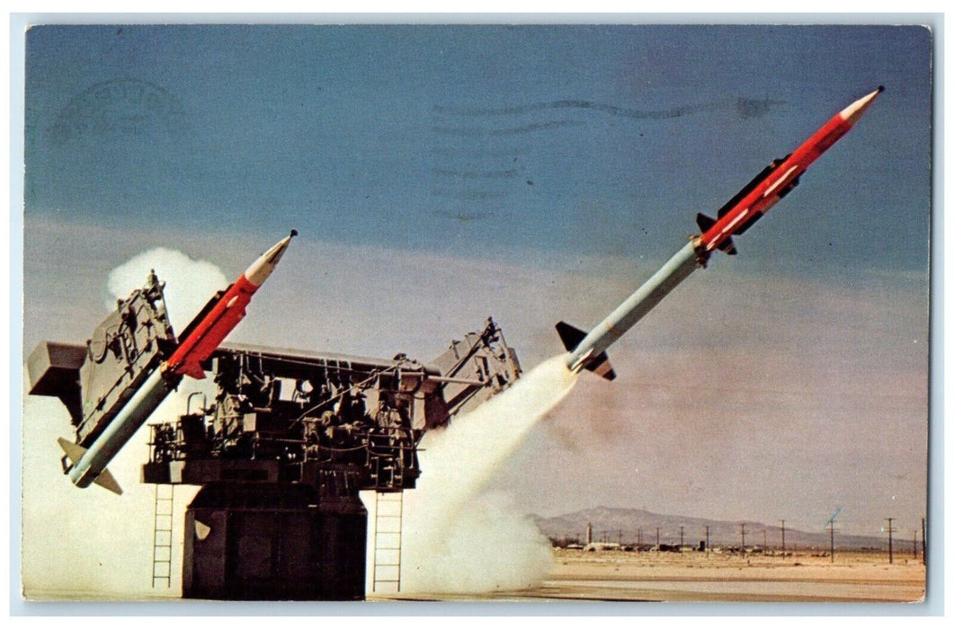 1965 Terrier Surface-to-Air US Naval Ordnance Test Station California Postcard