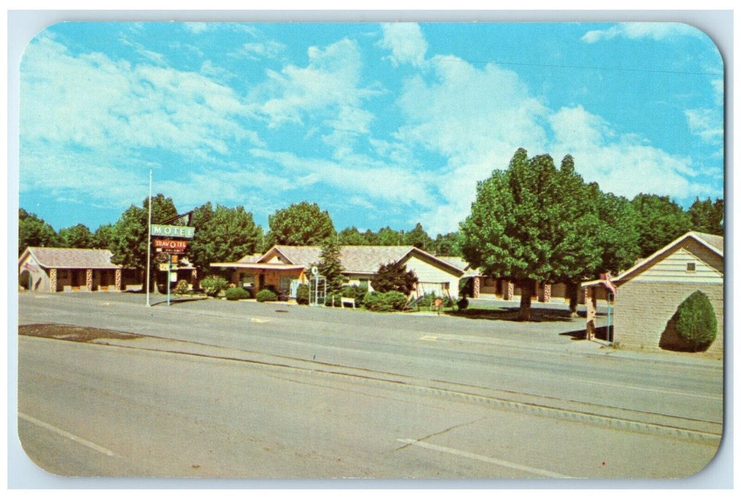 c1960's Trav-O-Tel Motel Roadside Montrose Colorado CO Unposted Vintage Postcard