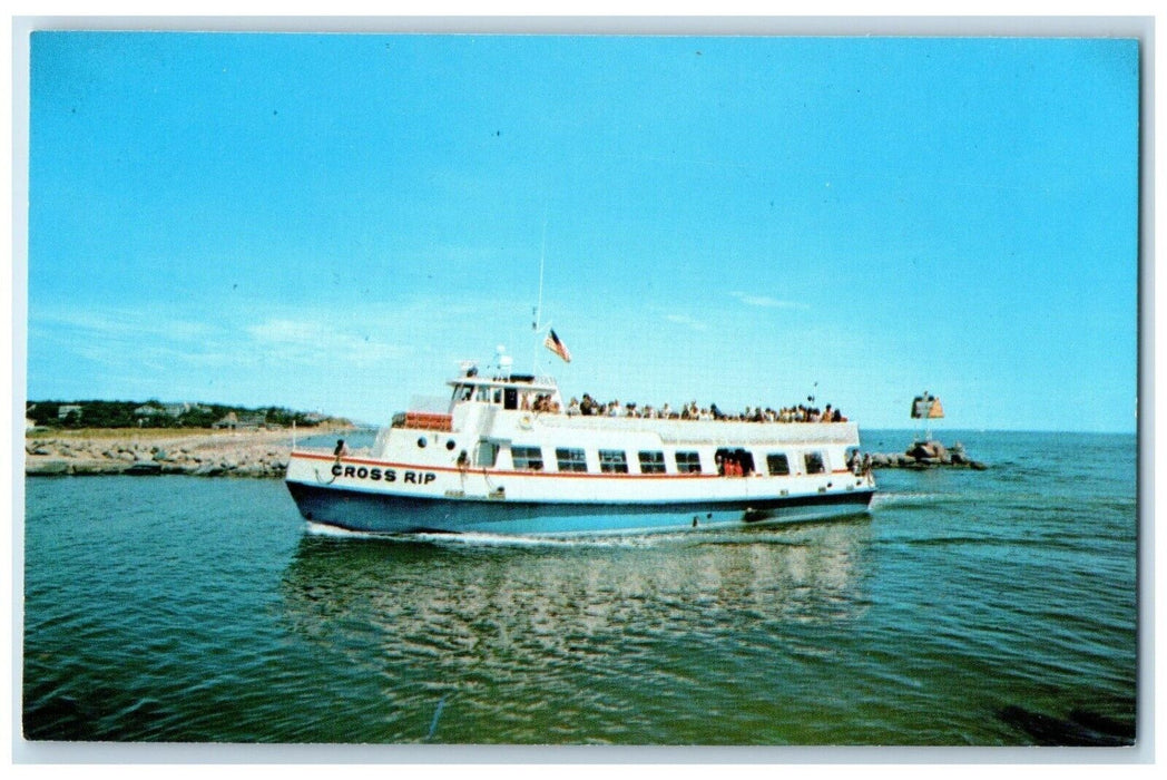 c1960 M/V Cross Rip Oak Bluffs Martha Vineyard Massachusetts MA Antique Postcard