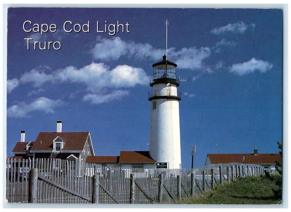 c1960 Cape Cod Light Truro Cape Cod Massachusetts MA Vintage Unposted Postcard