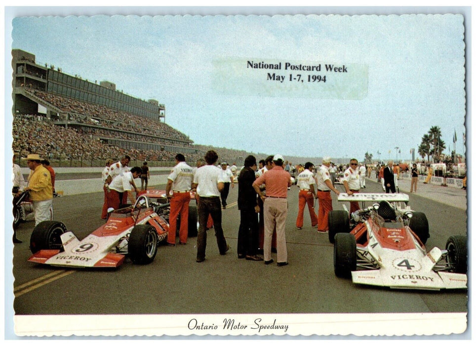 1994 Colorful View Ontario Motor Speedway Sunland California CA Vintage Postcard