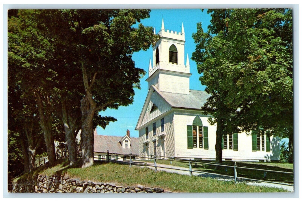 c1960 Exterior View Weston Community Church Building Weston Vermont VT Postcard