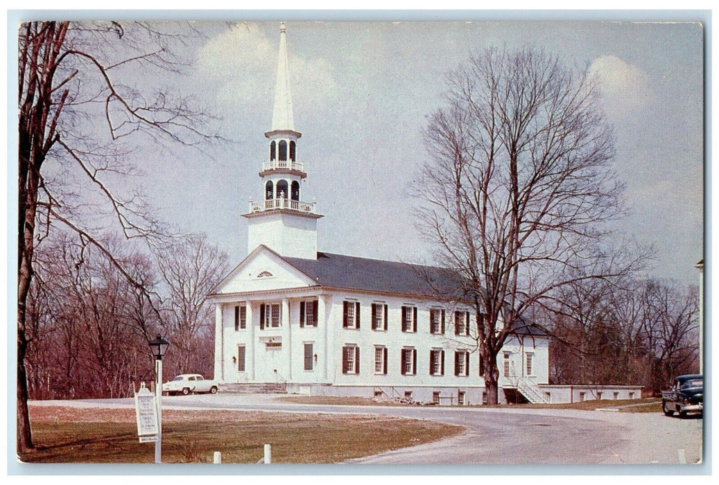 1960 Exterior View Saugatuck Congregational Church Westport Connecticut Postcard