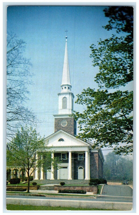 c1960 Exterior View Presbyterian Church Madison New Jersey NJ Unposted Postcard