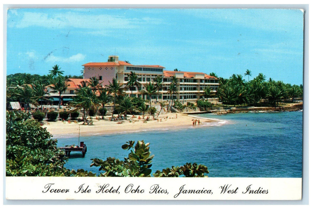 1971 Tower Isle Hotel Ocho Rios Jamaica West Indies Vintage Postcard