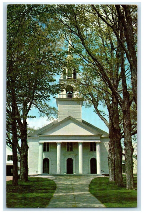 c1960 Main Street Congregational Church Amesbury Massachusetts Unposted Postcard