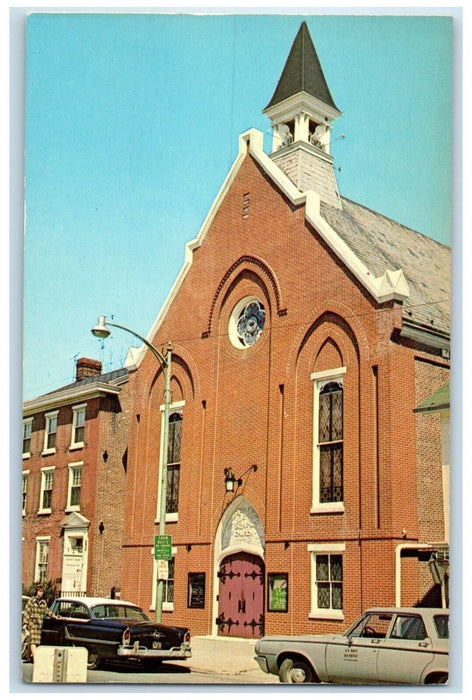 c1960 Exterior Wesley Methodist Church Building Dover Delaware Unposted Postcard