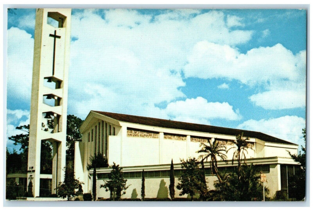 c1960 Exterior View St John Lutheran Church LCA Winter Park Florida FL Postcard