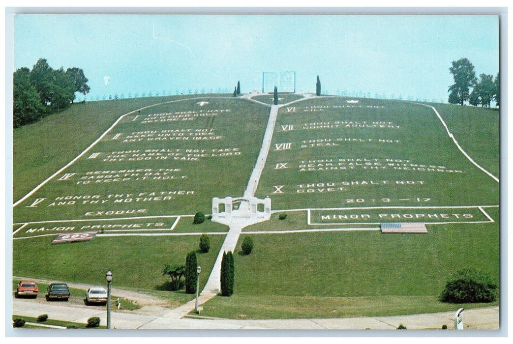 c1960 Big Ten Commandments Fields Wood Murphy North Carolina NC Antique Postcard