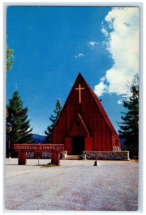 1958 Exterior Wayside Chapel Los Gatos Santa Cruz Los Angles California Postcard