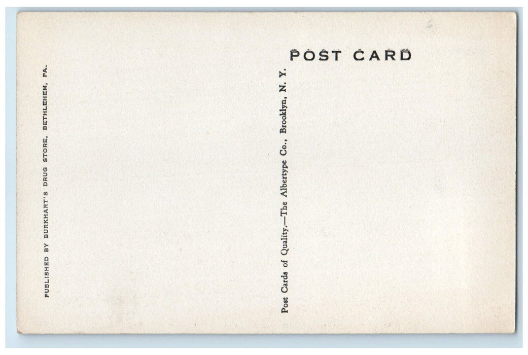 1940 Aerial View Moravian Funeral Olden Times Bethlehem Pennsylvania PA Postcard
