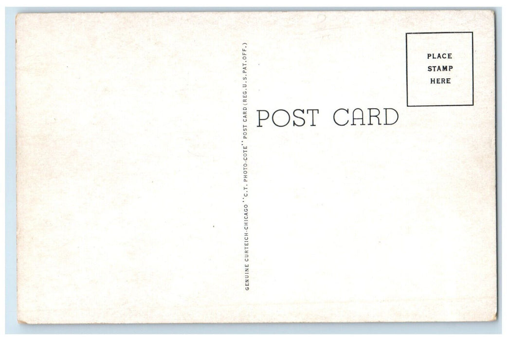 1940 Roadside View Municipal Electric Plant Classic Car Cascade Iowa IA Postcard